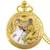 Relógio de Bolso Dragão Chinês Vintage Dourado - 01