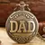 Relógio de Bolso Pai Vintage Bronze  Presentes Para o Pai mesa dad apoio