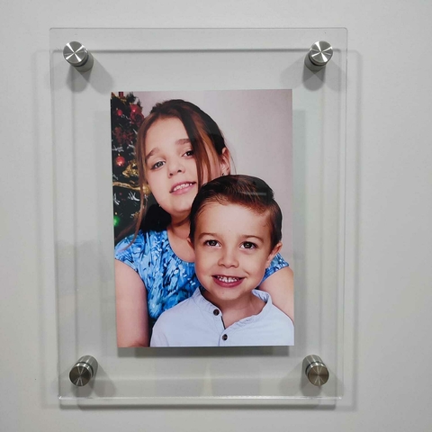 Porta Fotos Quadro De Parede Em Acrílico 33x42 Cm