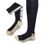 Meias Futebol Antiderrapante Cano Alto - Preta com detalhes em branco - comprar online