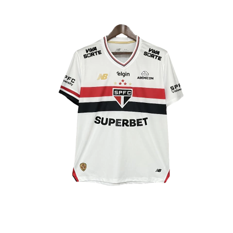Camisa São Paulo 25/26 I Home - Todos os Patrocínios - Versão Torcedor