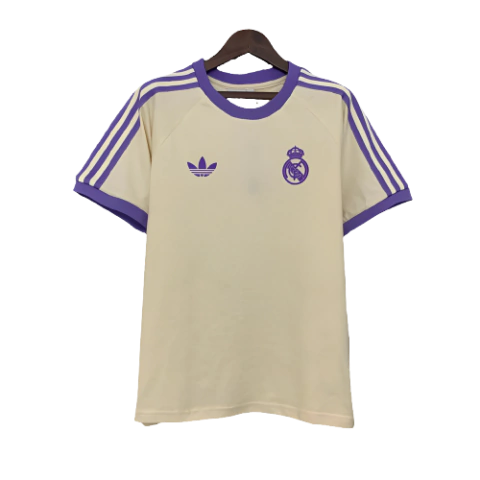 Camisa Real Madrid 25/26 Edição Casual - Bege - Versão Torcedor