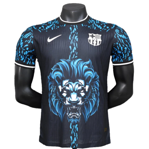Camisa Barcelona 25/26 Edição Leão - Azul - Versão Jogador