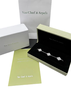 Pulsera Full Set Van Cleef con Grabados VCA y AUG 750 19 cm en Plata .925 - tienda en línea