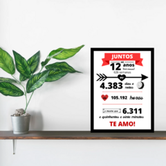 Quadro com Moldura e Acetato - comprar online