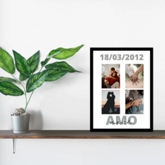 Quadro com Moldura e Acetato - Aquarella Personalizados