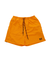 Shorts Pleno Laranja Cenoura®️ com cós elástico e cordão preto