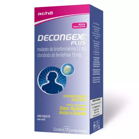 Decongex Plus 12mg + 15mg comprimidos - comprar online