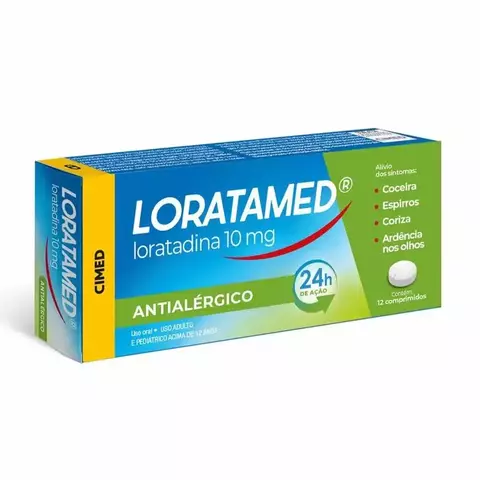 Loratamed 10mg caixa com 12 comprimidos