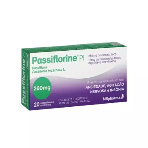 Passiflorine Pi 260mg 20 Comprimidos Revestidos - comprar online