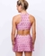 Top Cropped Nadador Flor de Sardenha Rosa - Mohit