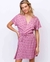 Vestido Transpassado Flor de Sardenha Rosa