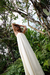 Imagem do Vestido Longo Fenda Linho Marfim
