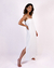 Vestido Longo Fenda Linho Branco - loja online