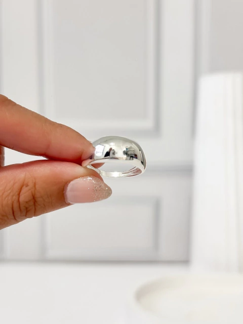 ANILLO LUNA BOMBE PLATA 925 - comprar online