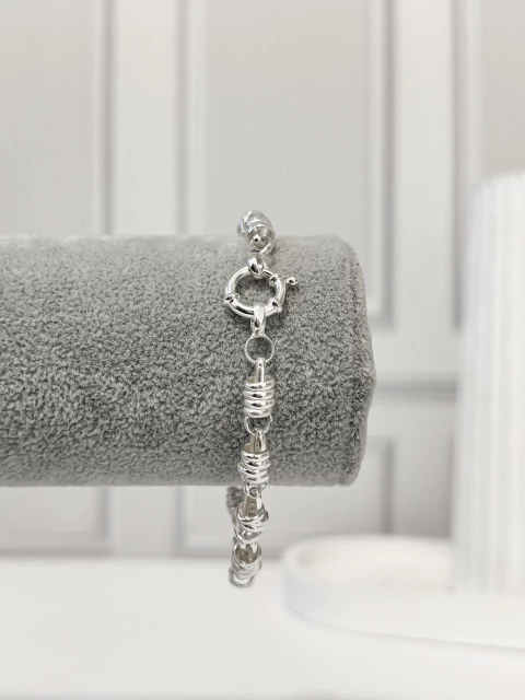 PULSERA CIRCULOS UNIDOS MARINERO PLATA 925 - comprar online