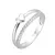 ANILLO DOBLE CORAZON Y MICROPAVE PLATA 925 - comprar online