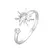 ANILLO SOL Y CUBIC AJUSTABLE PLATA 925 - comprar online