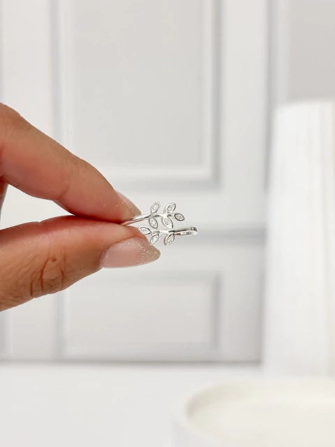 ANILLO RAMITA ENLAZADA PLATA 925 - comprar online