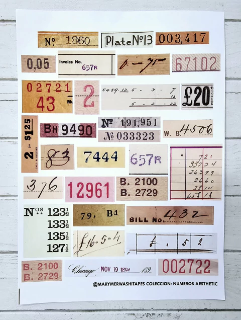 Coleccion Numeros Aesthetic (E008)