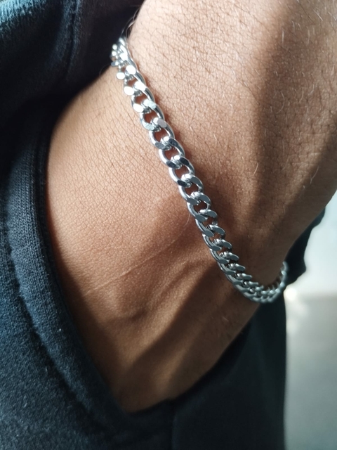 Pulseira Masculina BCOL051 em Aço Inox