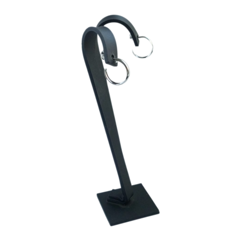 Argola Pequena Meia Cana 1,5cm em Aço Inox