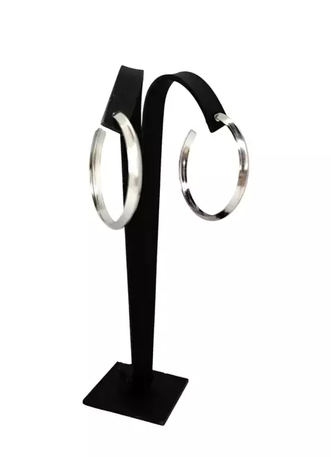 Argola Canoa 4cm em Aço Inox