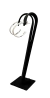 Argola Meia Cana U 2 cm Em Aço Inox - comprar online