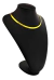 Chocker Malha Serpente Coração Em Aço Dourada