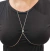 Body Chain Olho Grego Branco em Aço Inox
