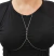 Body Chain Pedrinhas em Aço Inox