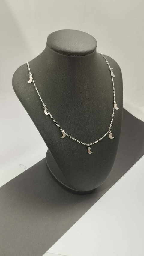 Chocker Lua Chapa Em Aço Inox