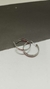 Argola Trabalhada Ondas 2cm em Aço Inox
