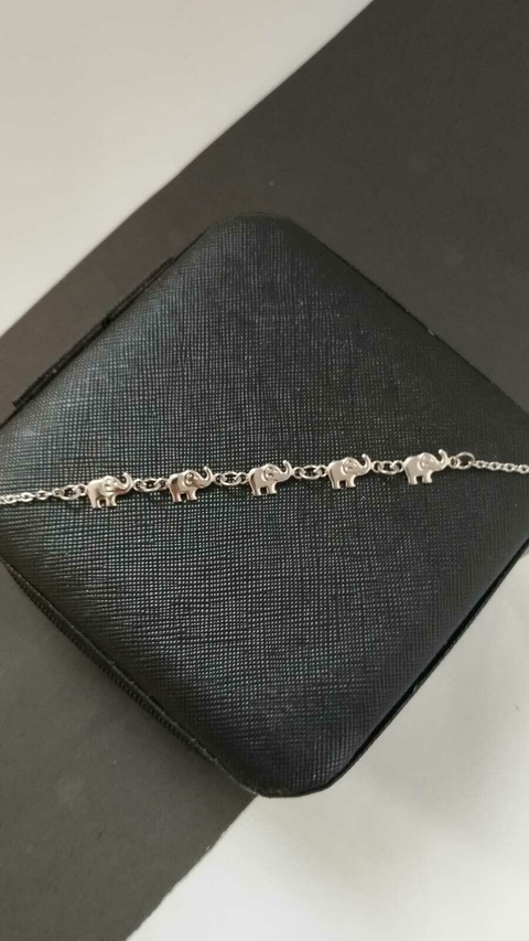 Pulseira 5 Elefantes em Aço Inox - comprar online