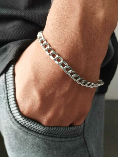 Pulseira Masculina ACC2054 21cm em Aço Inox
