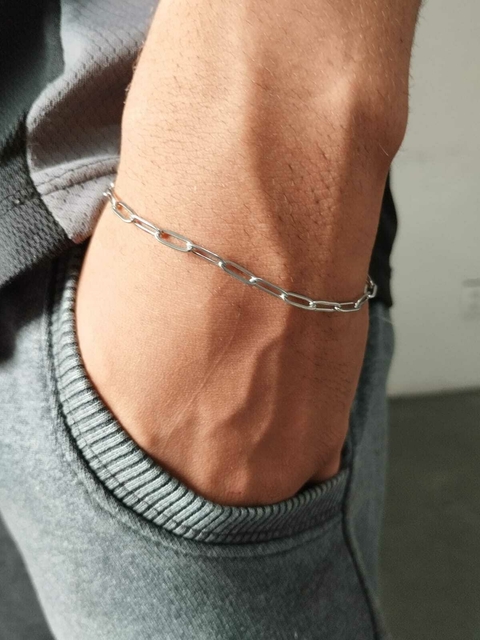 Pulseira Masculina BCOL043 21cm em Aço Inox