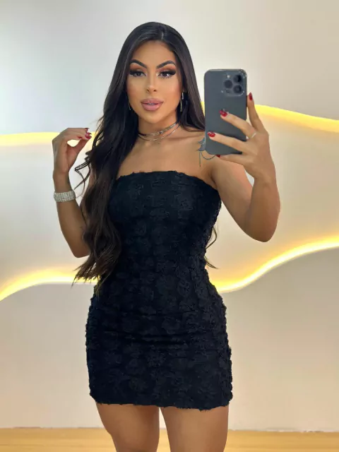 VESTIDO TULE FLÔR ref: 195