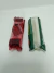 VELAS CORTA X4 RELIEVE 11CM BLANCO/ROJO