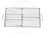 Parrilla rectangular cromada 66 x 33 plegable - comprar online