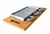 Plancha de aluminio grande con dips y base de madera