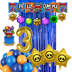 COMBO DE GLOBOS BRAWL STARS 18 ART. - Dilo con globos