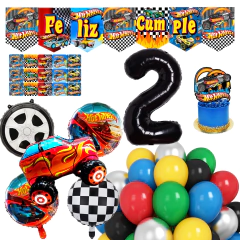 COMBO DE GLOBOS HOT WHEELS 23ART. en internet