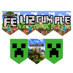 Imagen de COMBO DE GLOBOS MINECRAFT 17 ART.