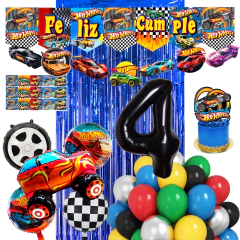 COMBO DE GLOBOS HOT WHEELS 25ART.