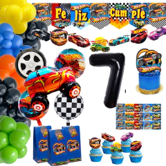 COMBO DE GLOBOS HOT WHEELS 50 ART. - Dilo con globos