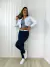 Jaqueta Jeans Cropped Branco Clássico - comprar online