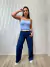 Calça wide Leg Jeans Destroy Direto
