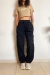 Calça Jeans Cargo Preta, Unissex (P ao GG) na internet