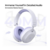 AURICULAR INALAMBRICO HAVIT VINCHA BLUETOOTH GAMER H668BT LILA - comprar online