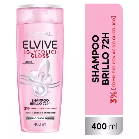 SHAMPOO ELVIVE GLYCOLIC GLOSS X 400 ML